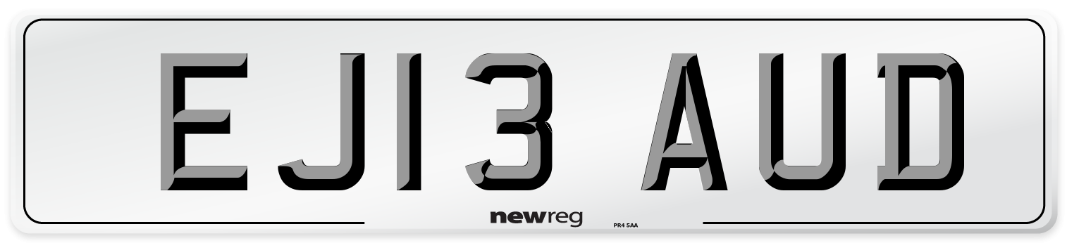 EJ13 AUD Number Plate from New Reg